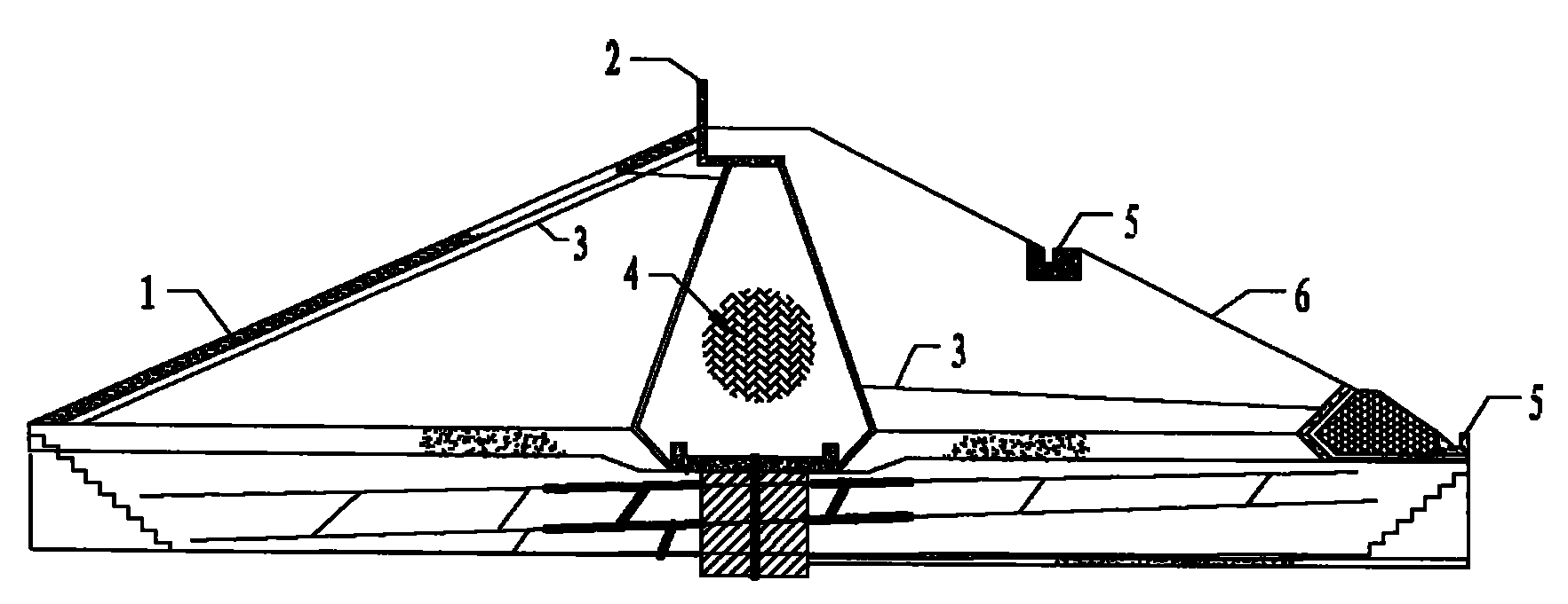 Earth-rock dam construction teaching model