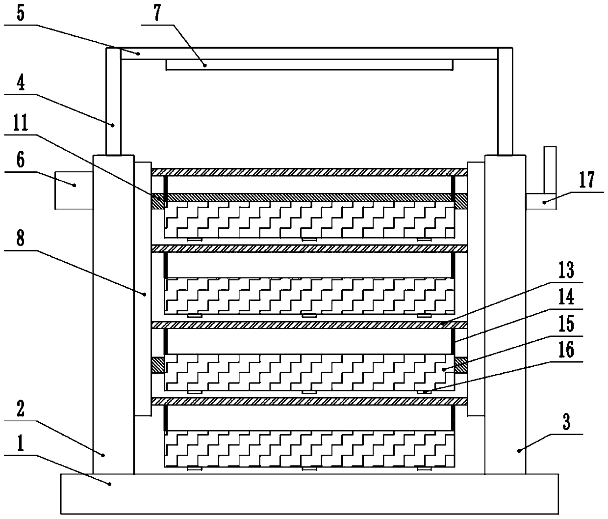 Corn breeding cultivation rack