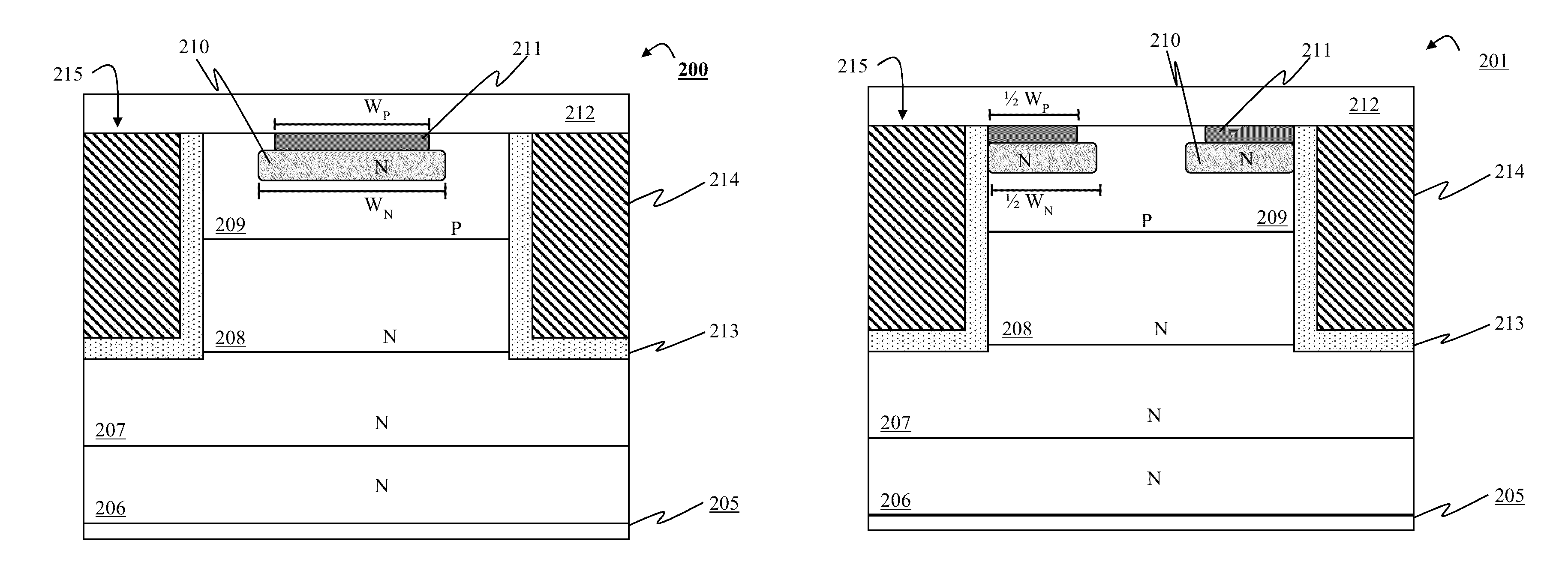 High voltage fast recovery trench diode