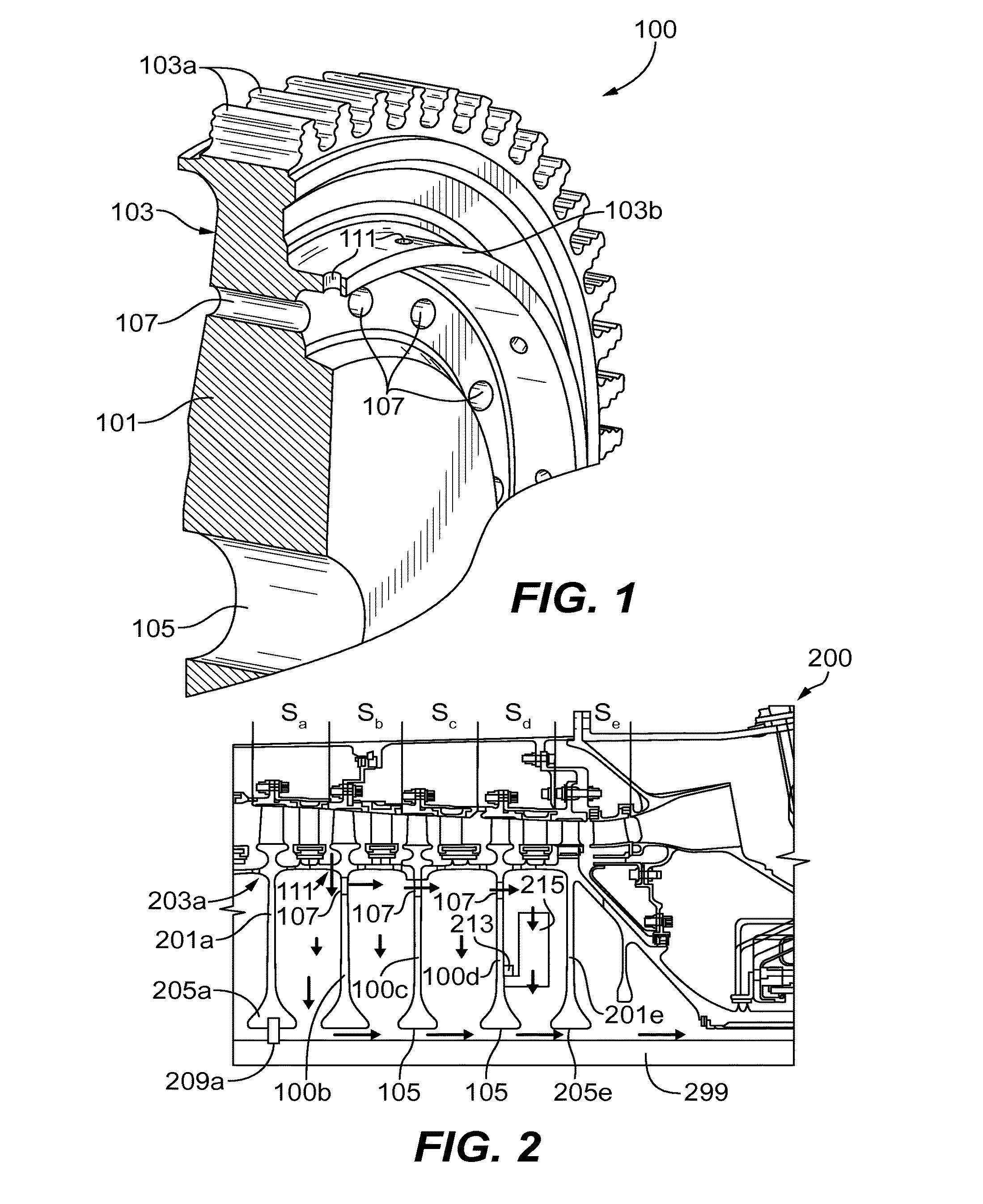 Turbomachine rotors with thermal regulation