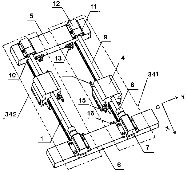 Ink jet device for preparing superfine primary/secondary grid line of solar cell