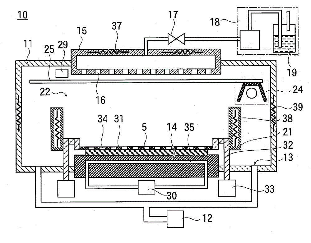 Apparatus for organic film formation and method for organic film formation