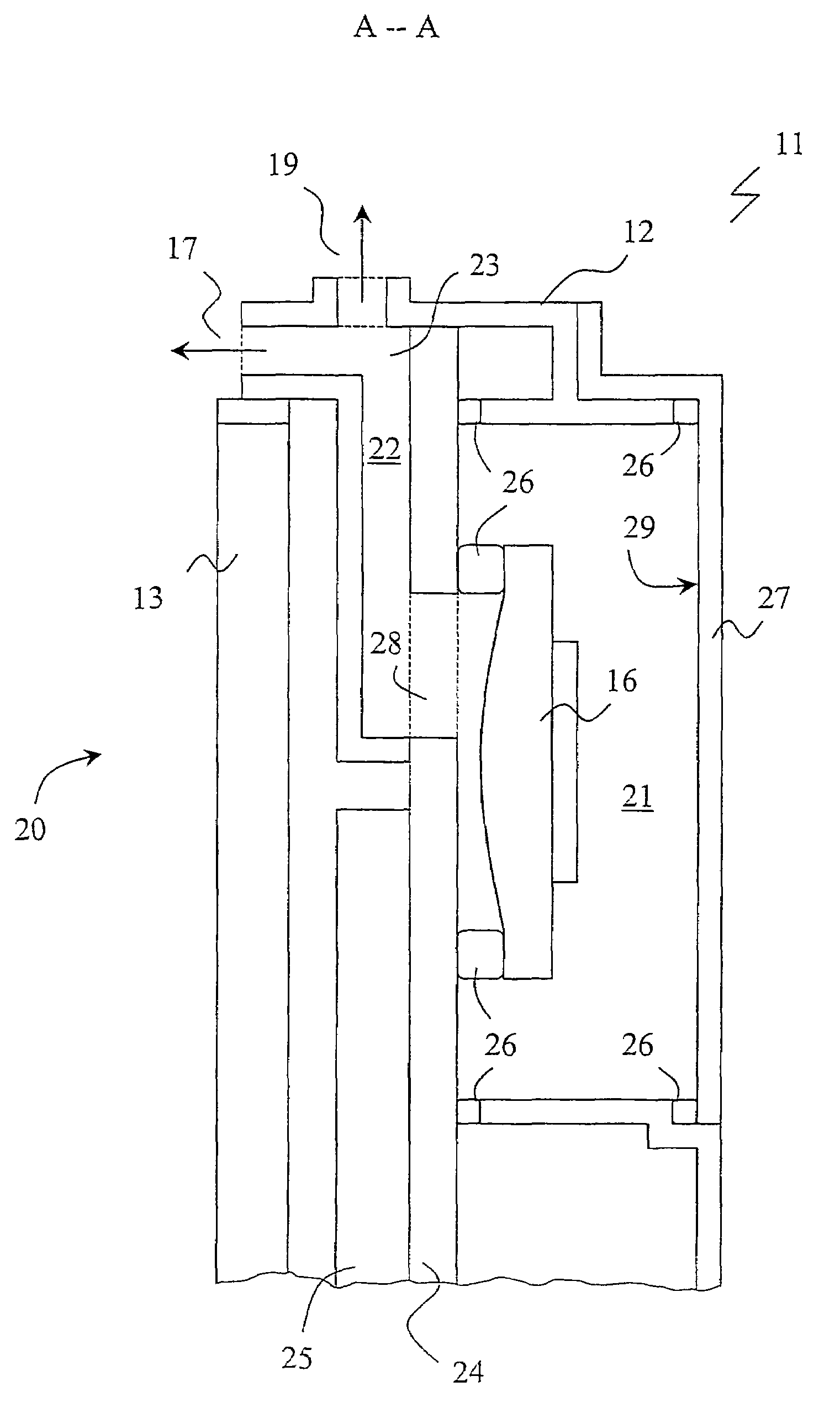 Speaker arrangement for communication terminal