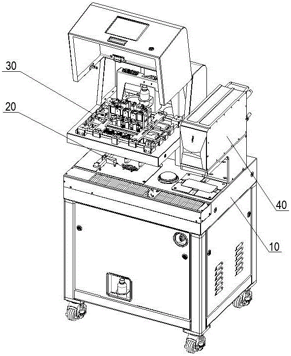 Stress quadratic element detecting integrated machine