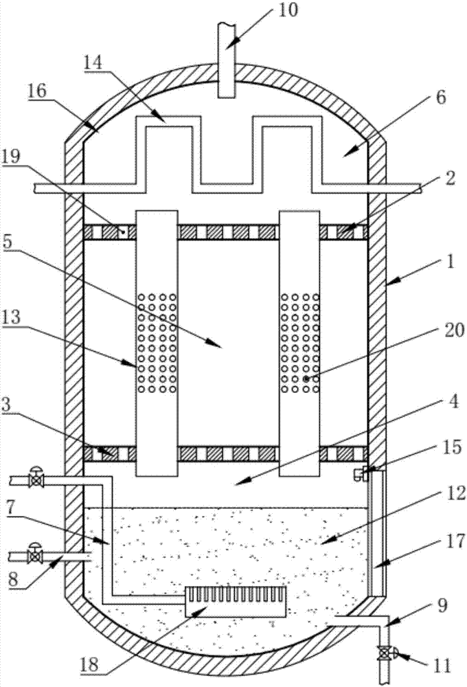 Sound-absorbing environment-friendly absorption tank for chemical equipment