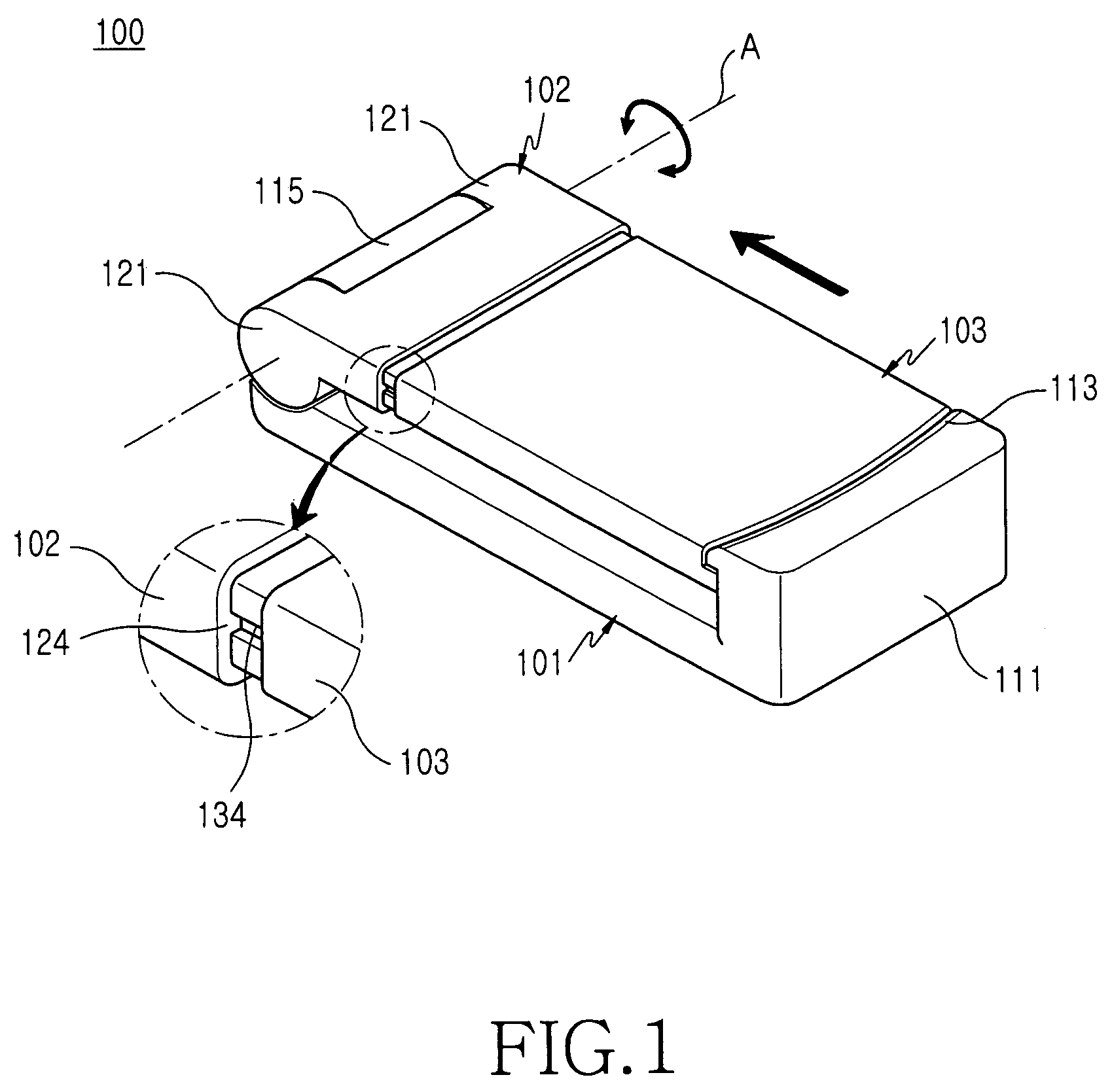 Sliding/folding-type portable terminal