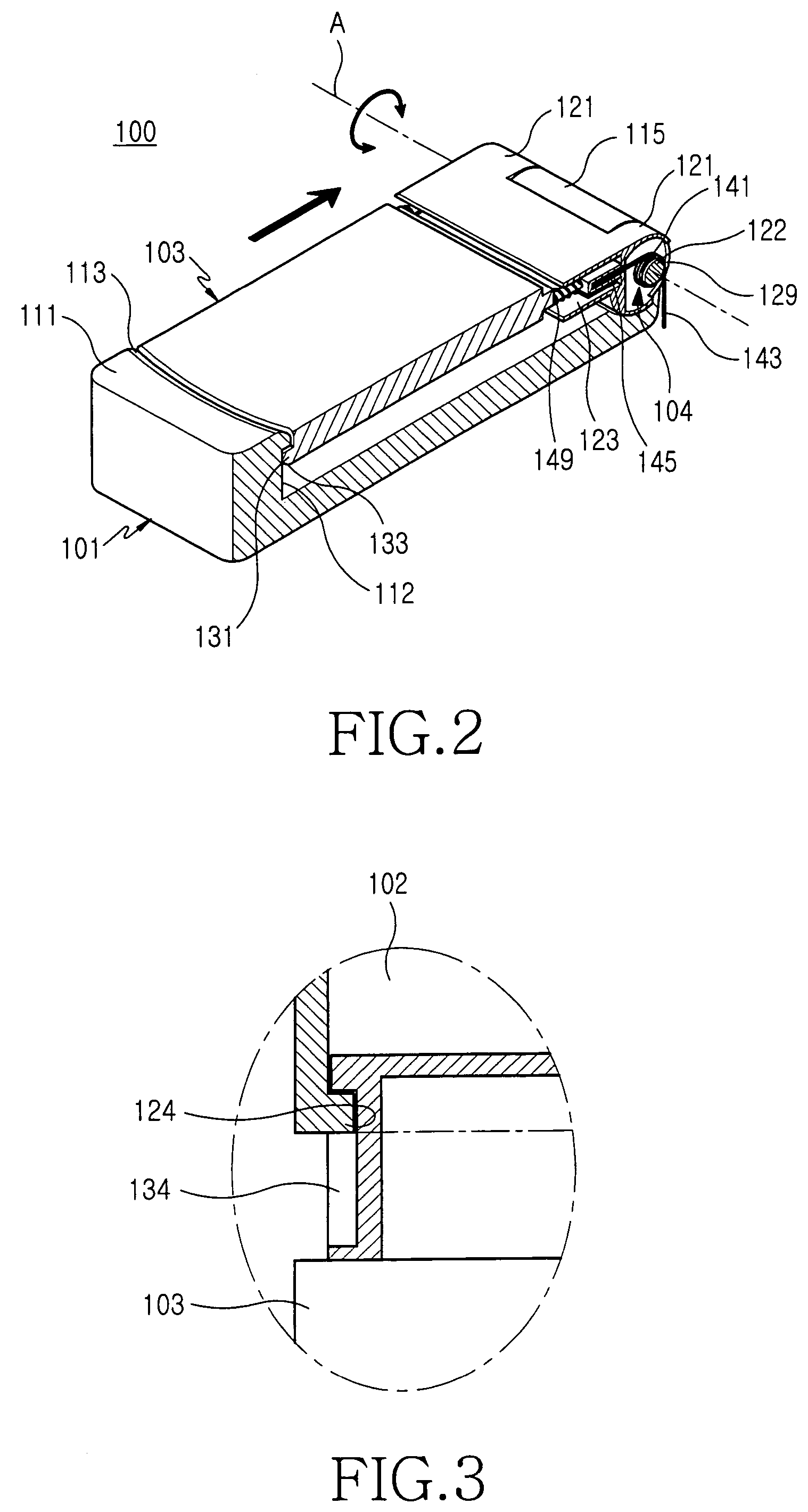 Sliding/folding-type portable terminal