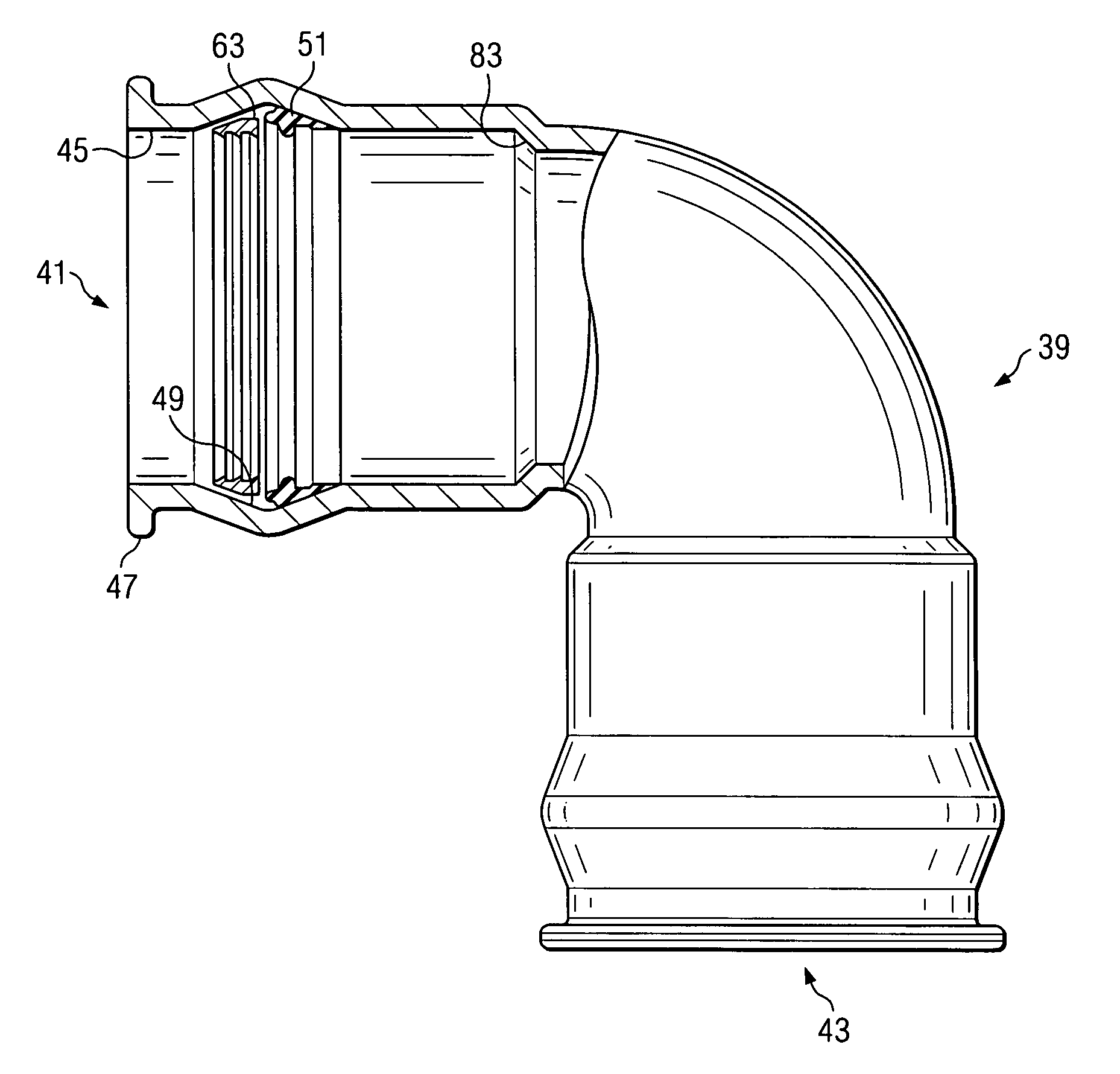 Self restrained fitting for PVC and ductile iron pipe