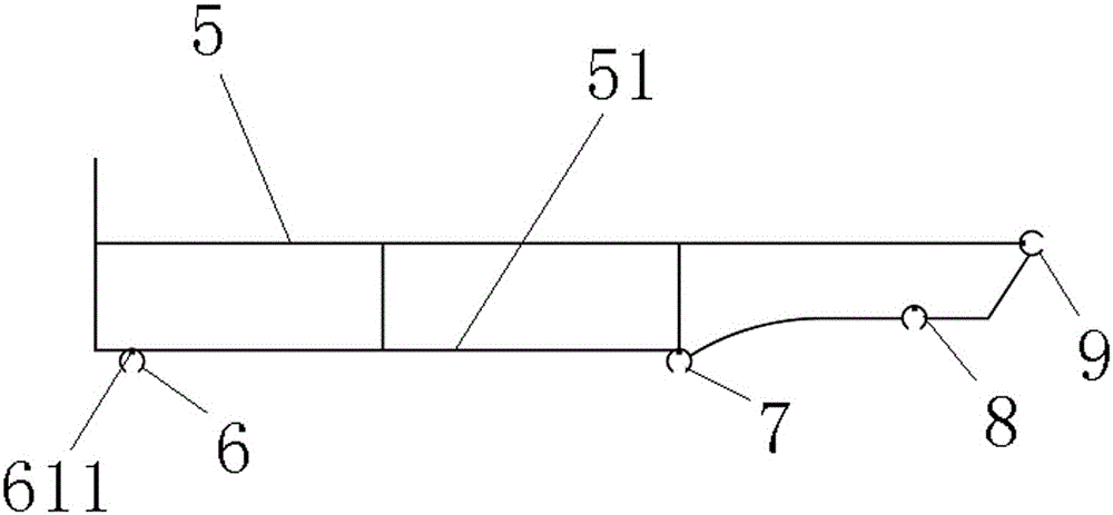 Hook-or-buckle fine assembled combined vertex angle line