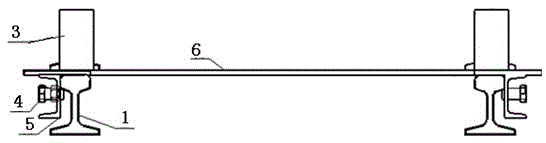 Lifting slope rail connecting device