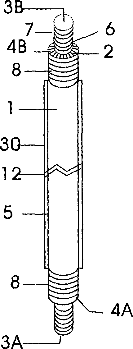 Composite tube alternatively using cold energy and heat energy