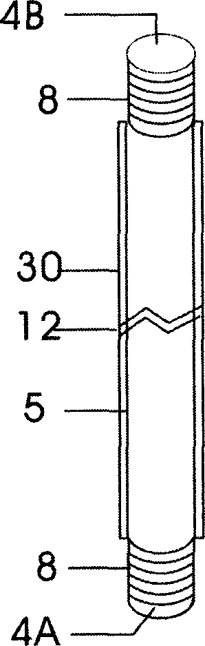 Composite tube alternatively using cold energy and heat energy