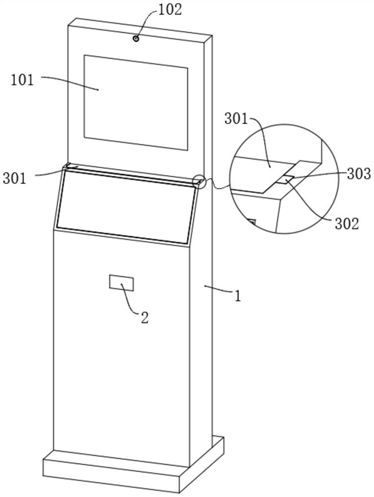 Cross-border e-commerce visitor identification device based on AI