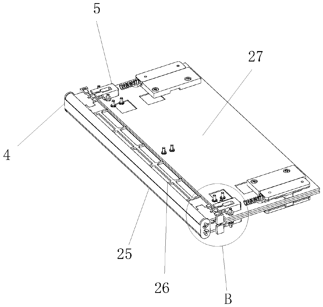 Flexible screen inner folding rotating shaft