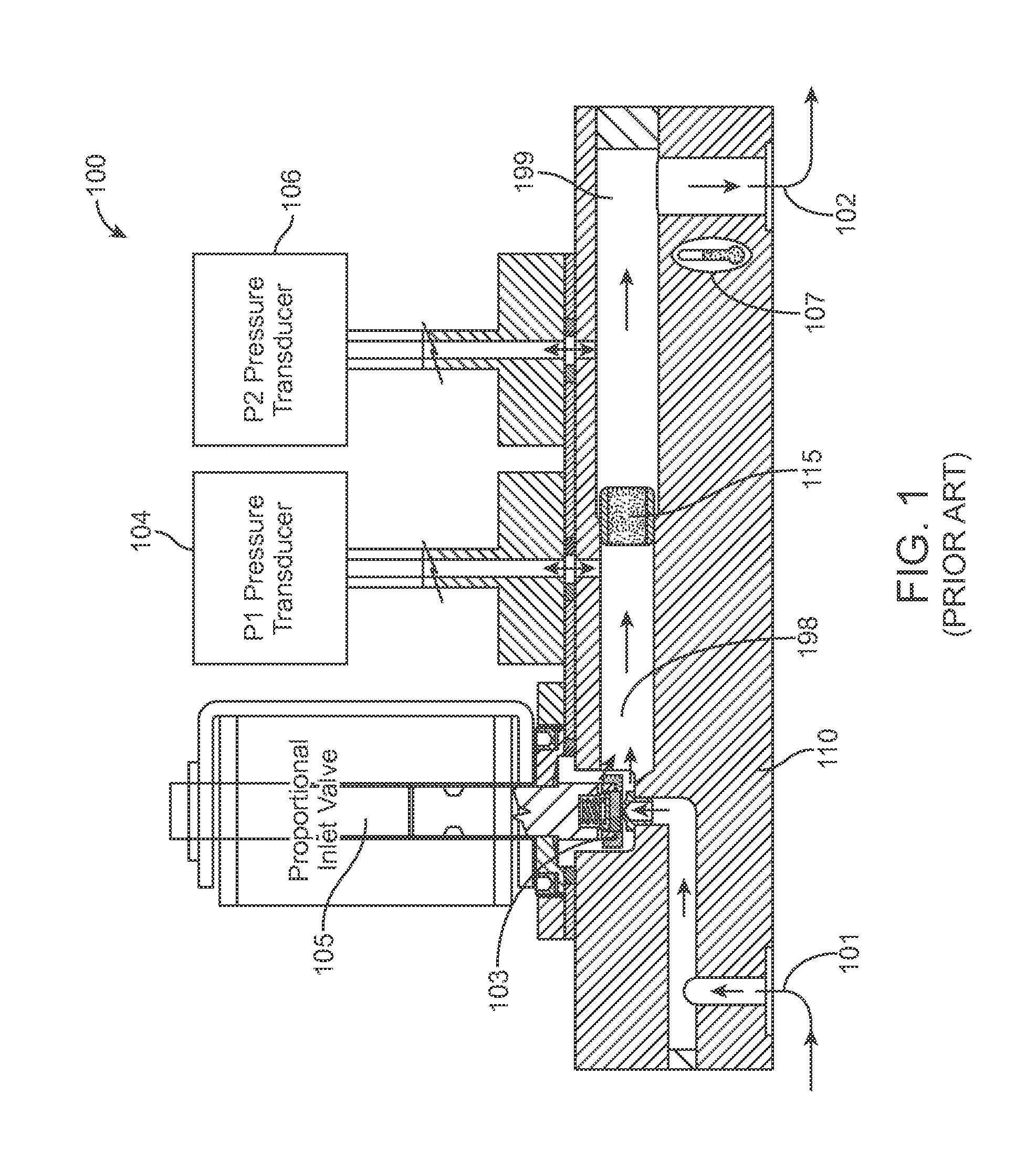 Pressure based mass flow controller