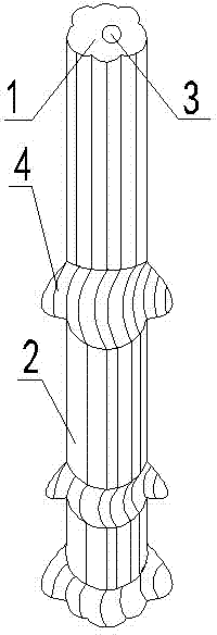 Quincunx cement soil mixing high-strength bearing pile and forming method