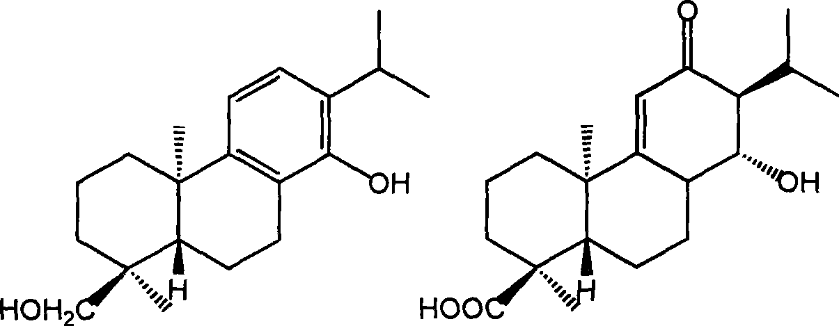 Ent-abieta diterpenoid largeleaf rabdosia leaf I and J, preparation method and use thereof