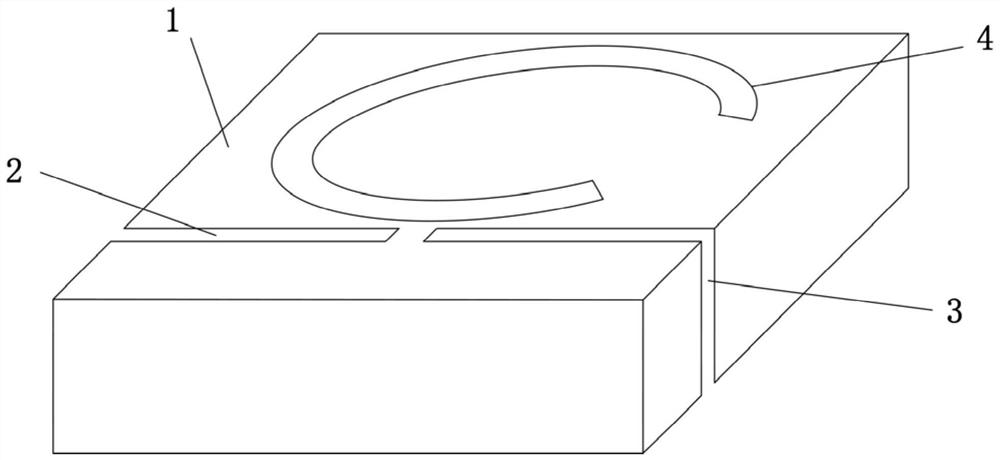 Waveguide structure of annular resonant cavity with notch