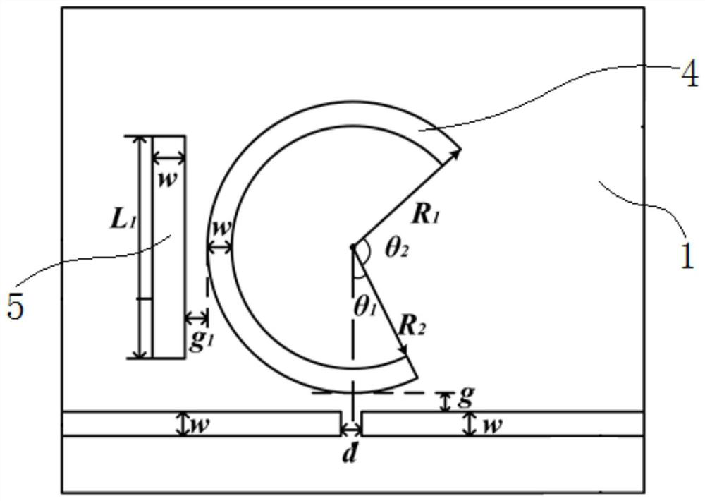 Waveguide structure of annular resonant cavity with notch