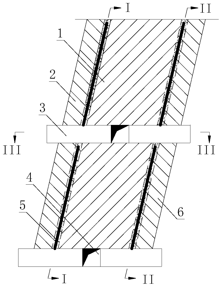 Method for controlling stope upper and lower disc surrounding rock through medium-deep hole pre-grouting