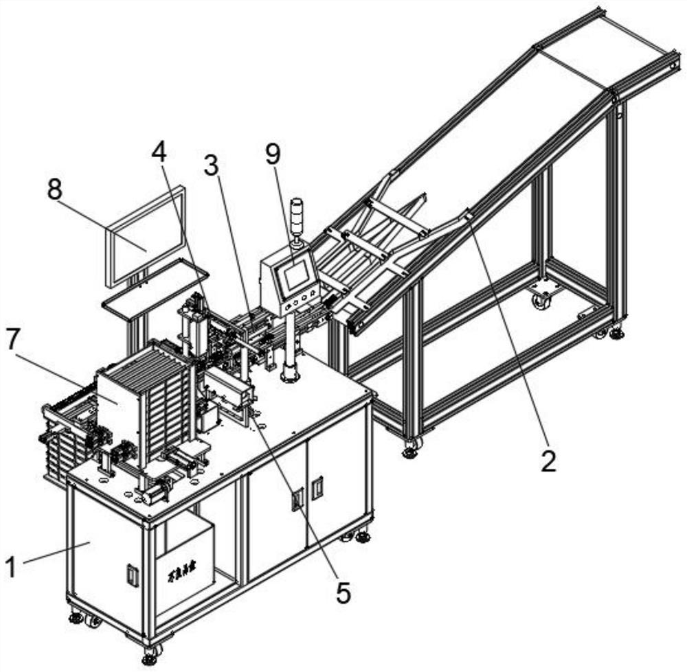 Injection molding material receiving detection packaging machine