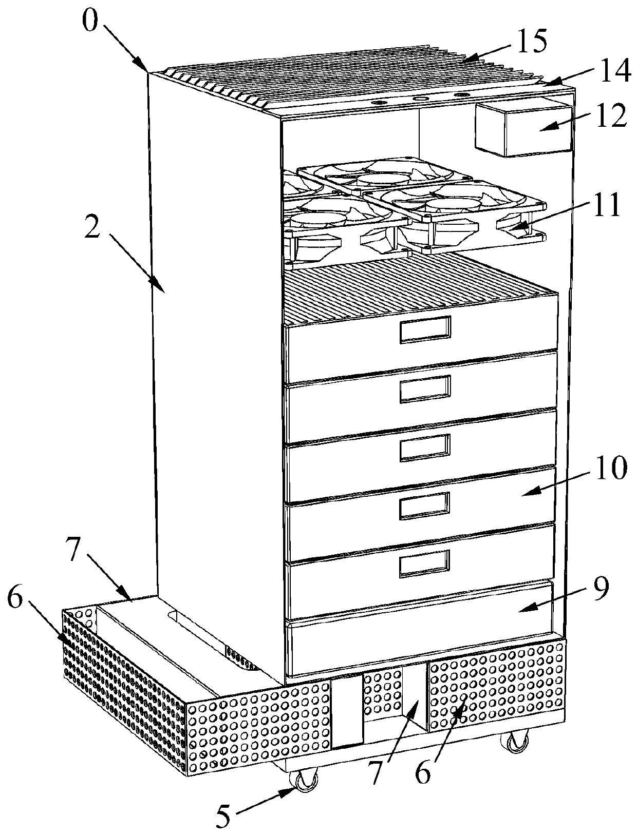 Wireless mobile air conditioning unit capable of realizing water contact-type energy charging