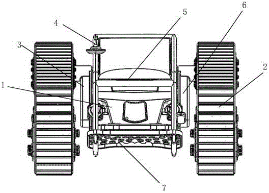 Crawler type wheelchair