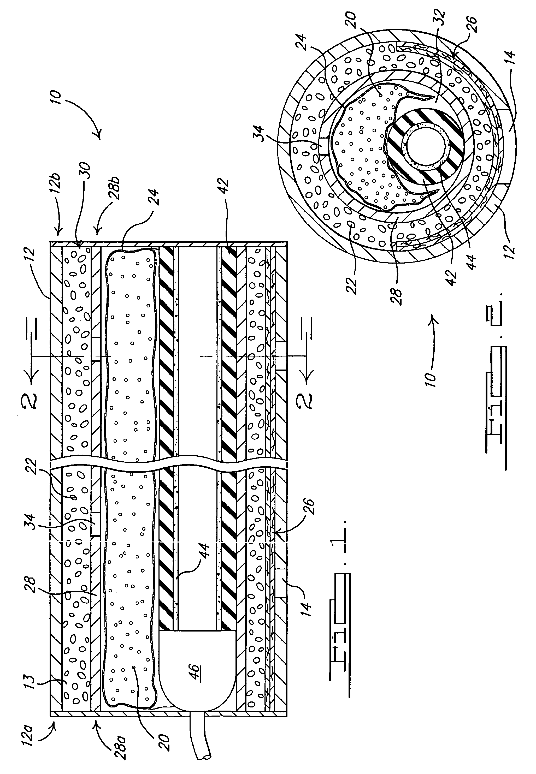 Peroxide linear inflator