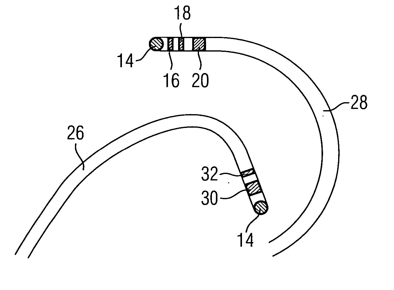 Interventional instrument with marking element