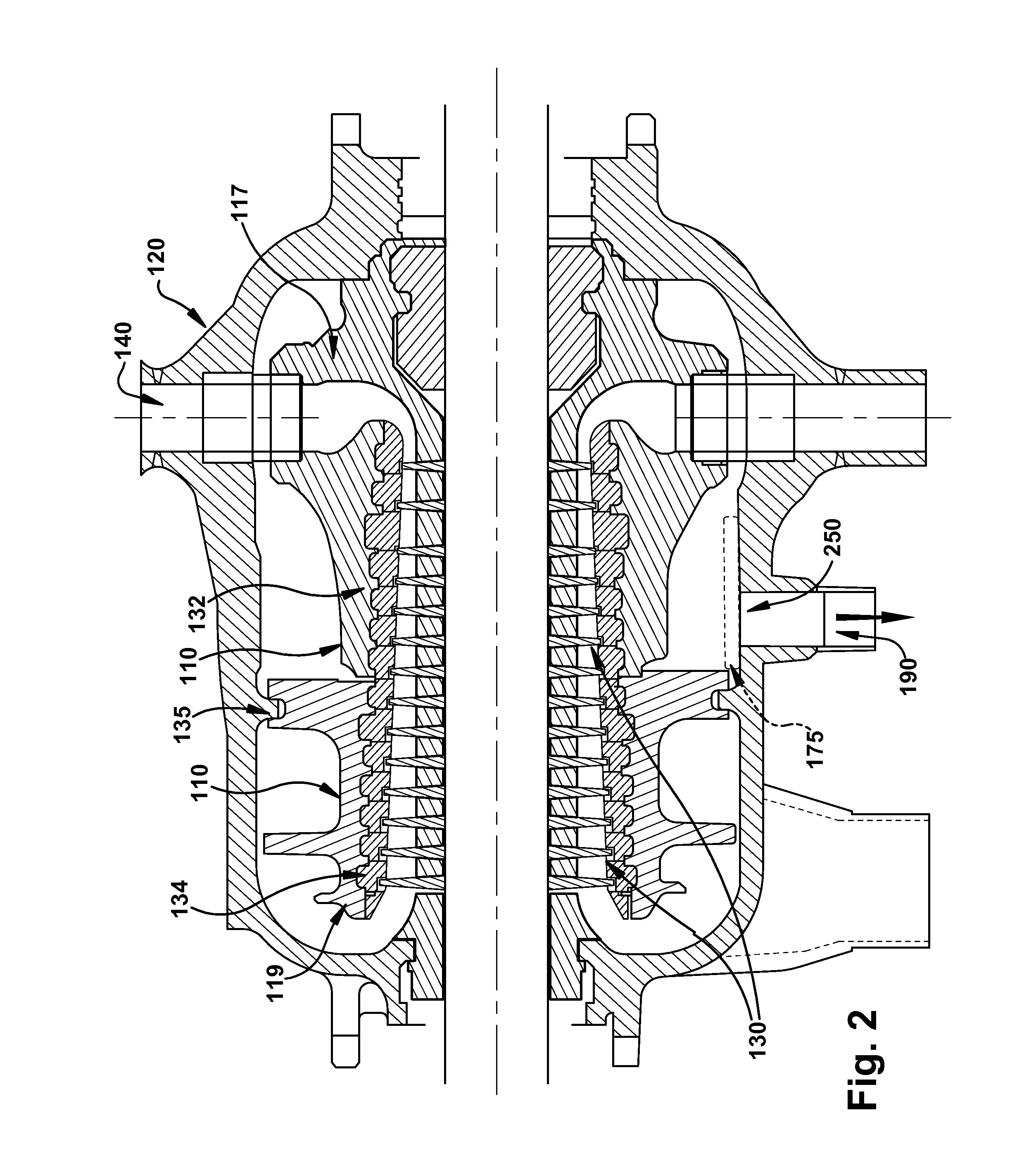 Modular turbomachine inner and outer casings with multi-stage steam extraction sites