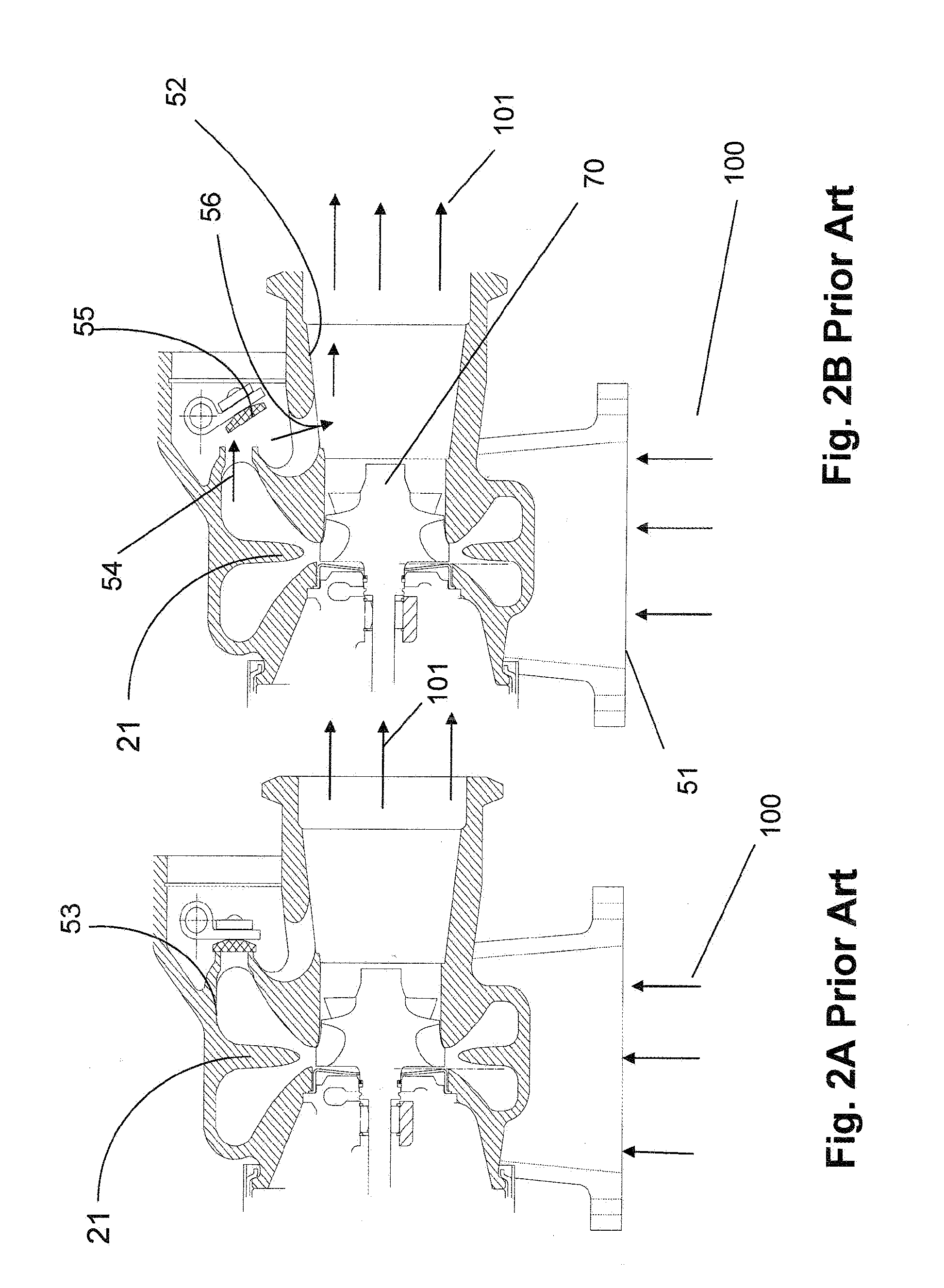 Simplified variable geometry turbocharger with vane rings