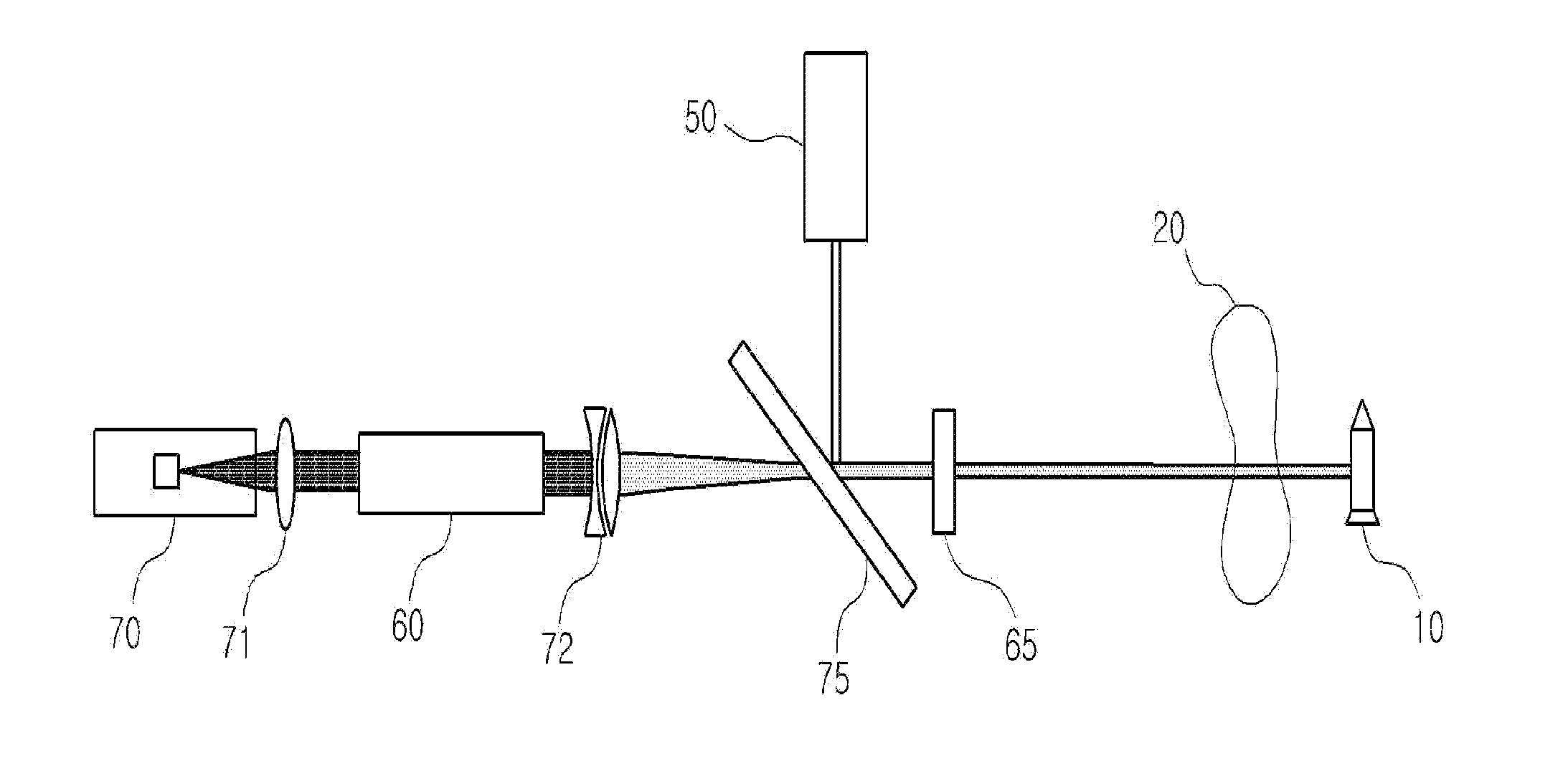 High-energy laser system intercepting a target and method thereof