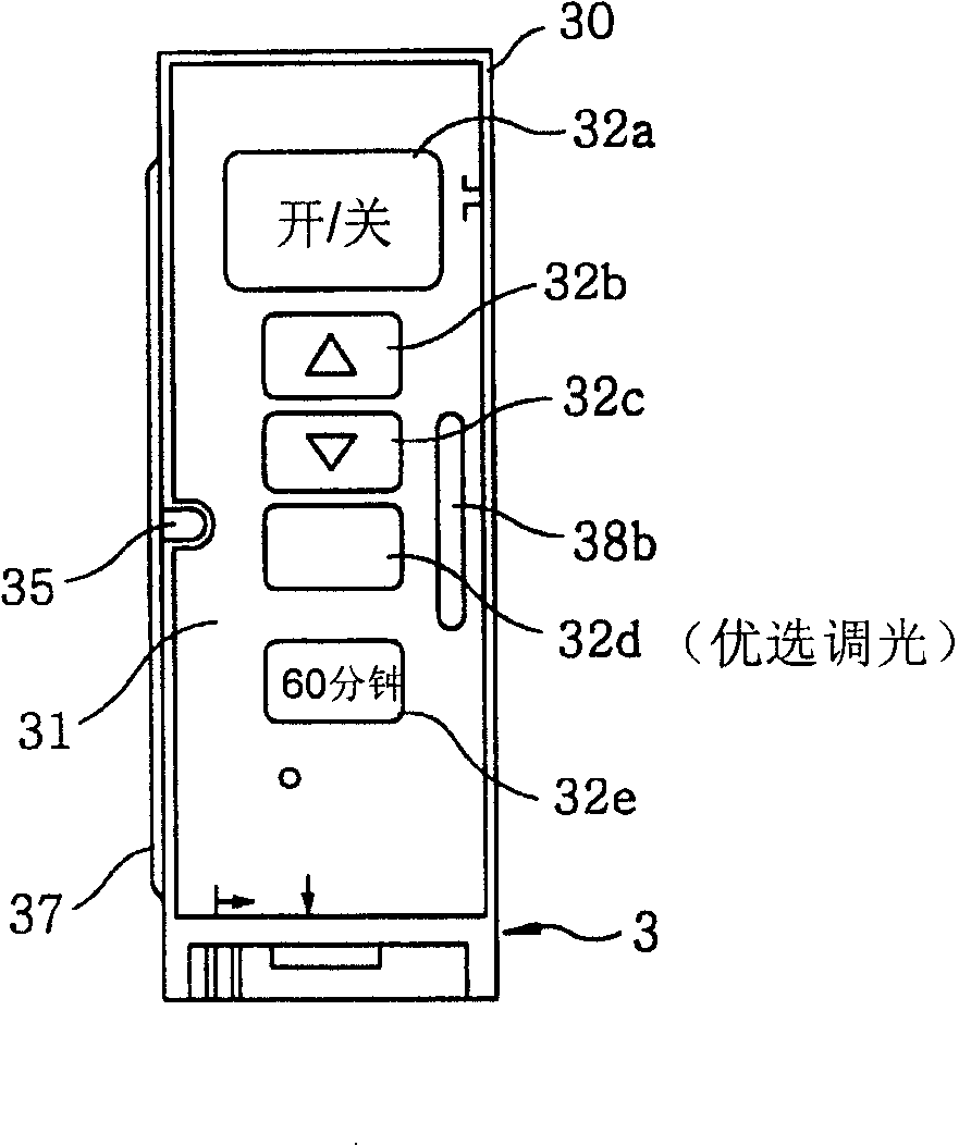 Switch with optical controlling function