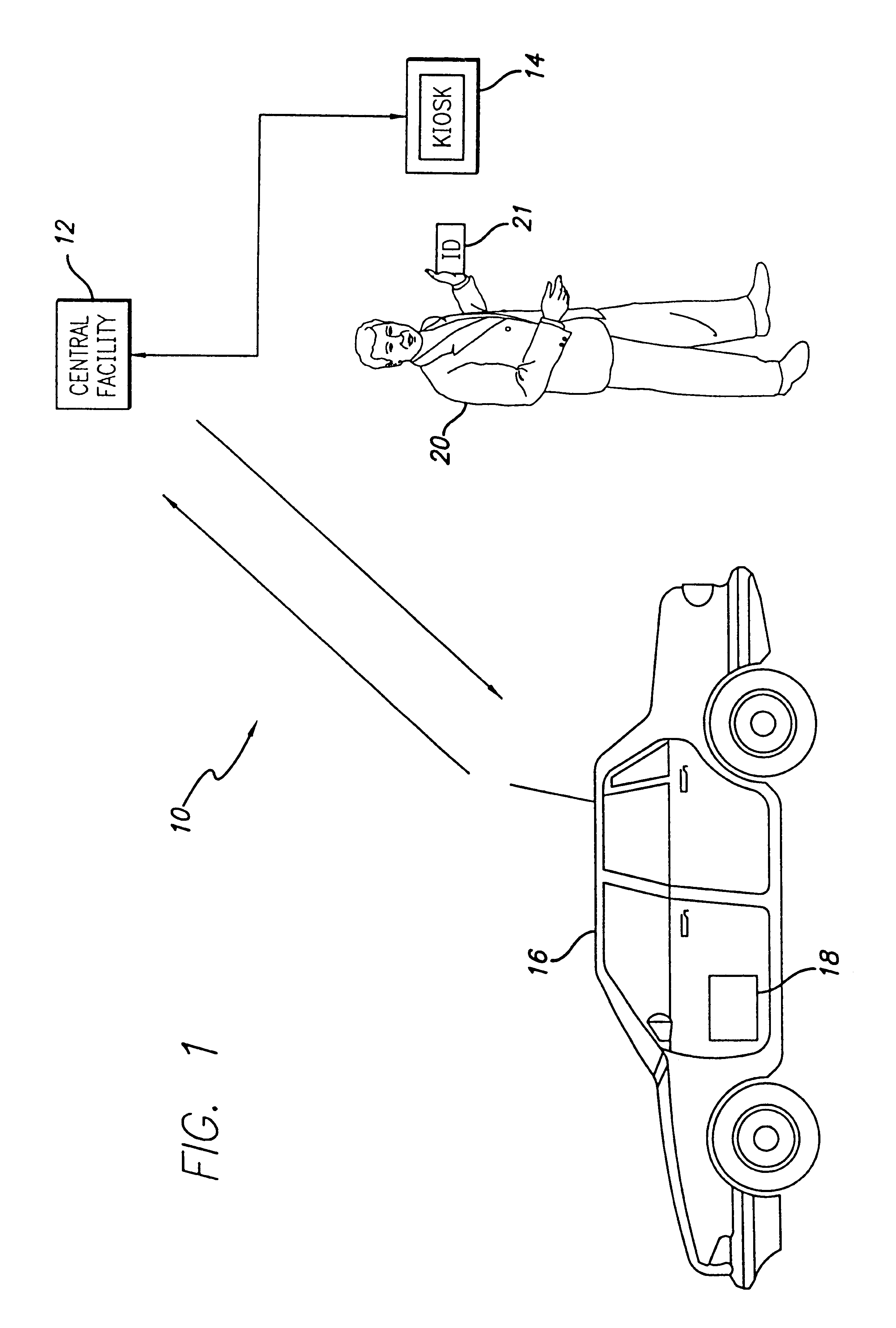 Vehicle sharing system and method with parking state detection