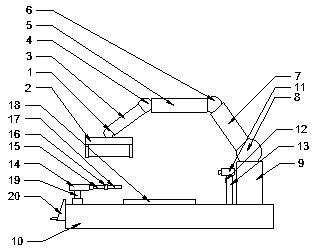 Device applicable to accessory blank cutting