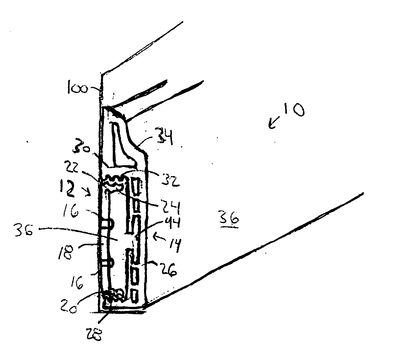 Two-part composite molding and trim with raceway