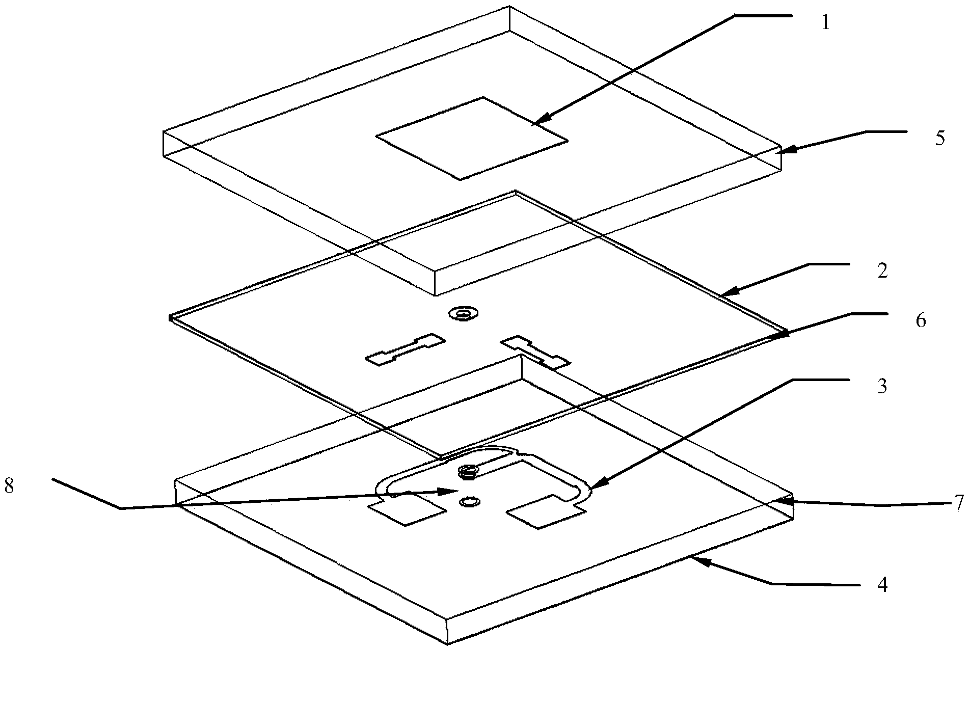 Low-cost microwave- and millimeter-wave polarized antenna of multi-layer PCB (Printed circuit board) process