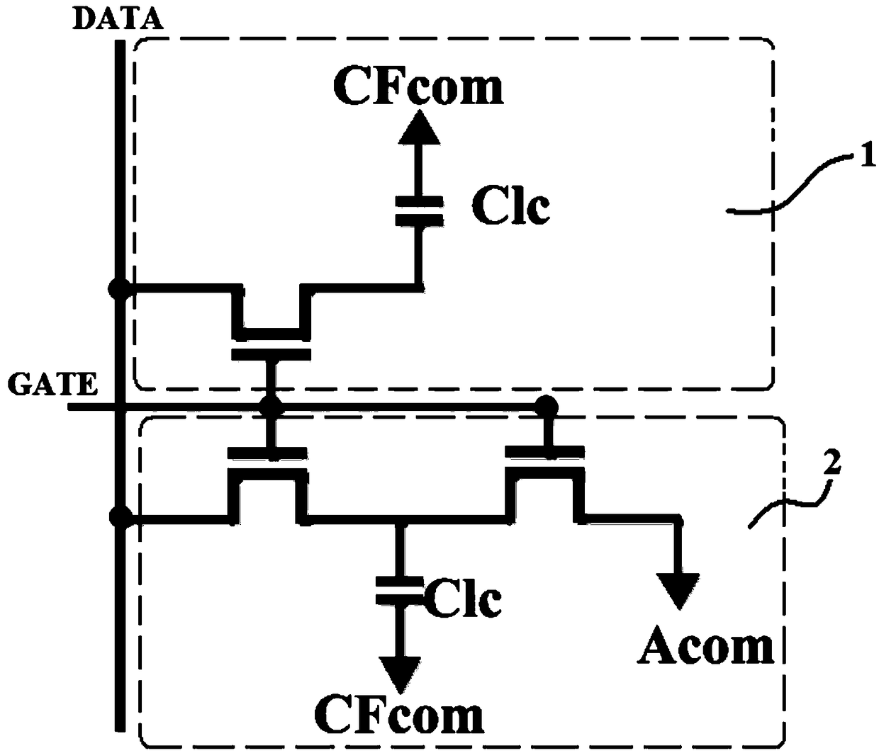 Pixel structure, array substrate and display panel