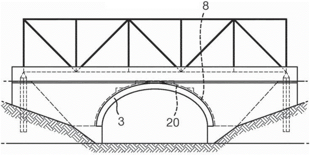 Method of enlarging the space beneath a masonry arch bridge, and a masonry arch bridge