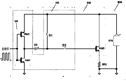 NMOS tube drive control circuit, chip, device and drive method