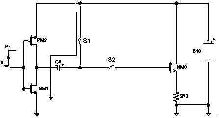 NMOS tube drive control circuit, chip, device and drive method