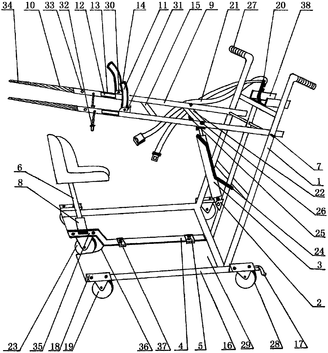 Novel sitting type easy operation shifting machine