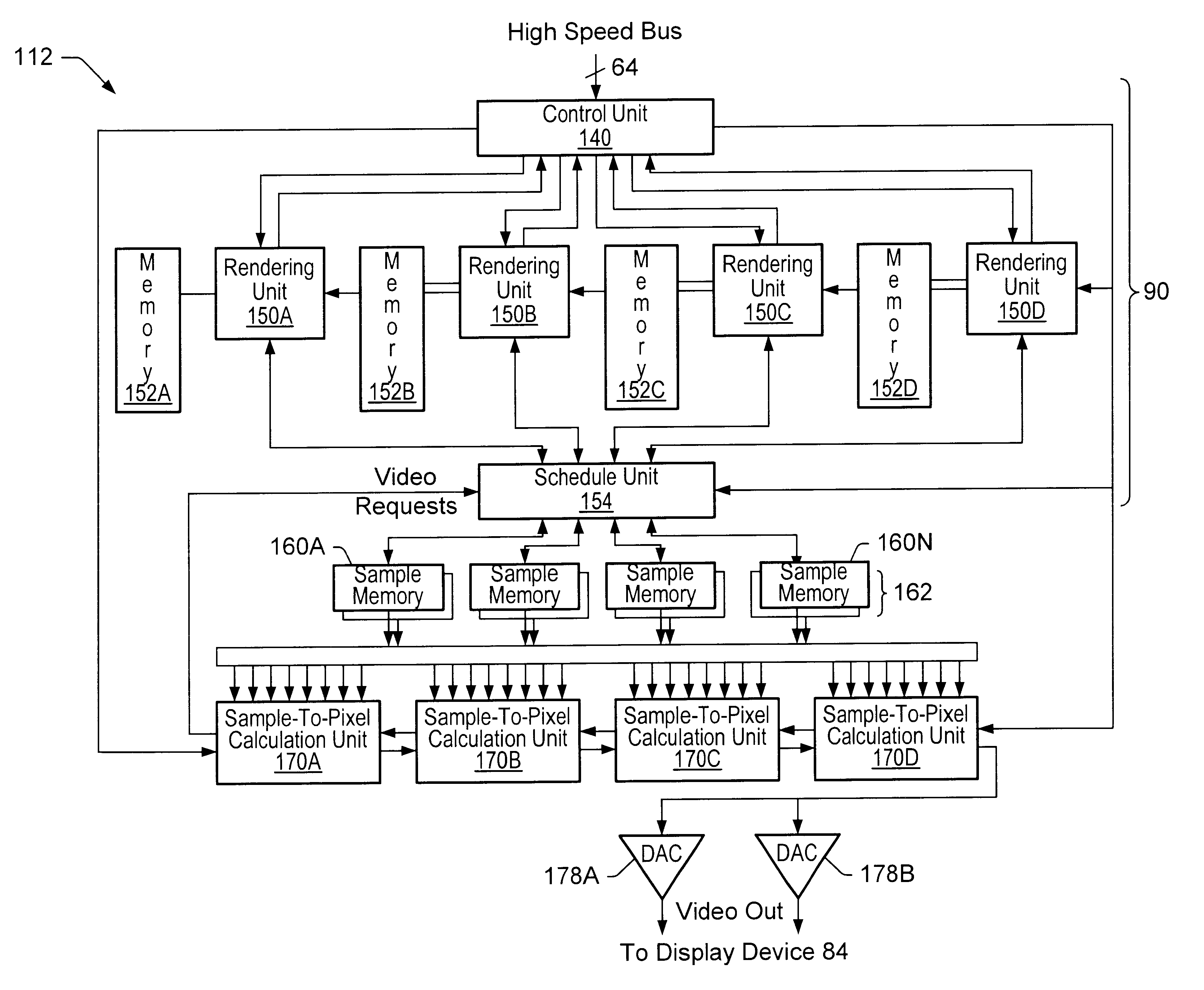 Graphics system having a super sampled-sample buffer with efficient storage of sample position information