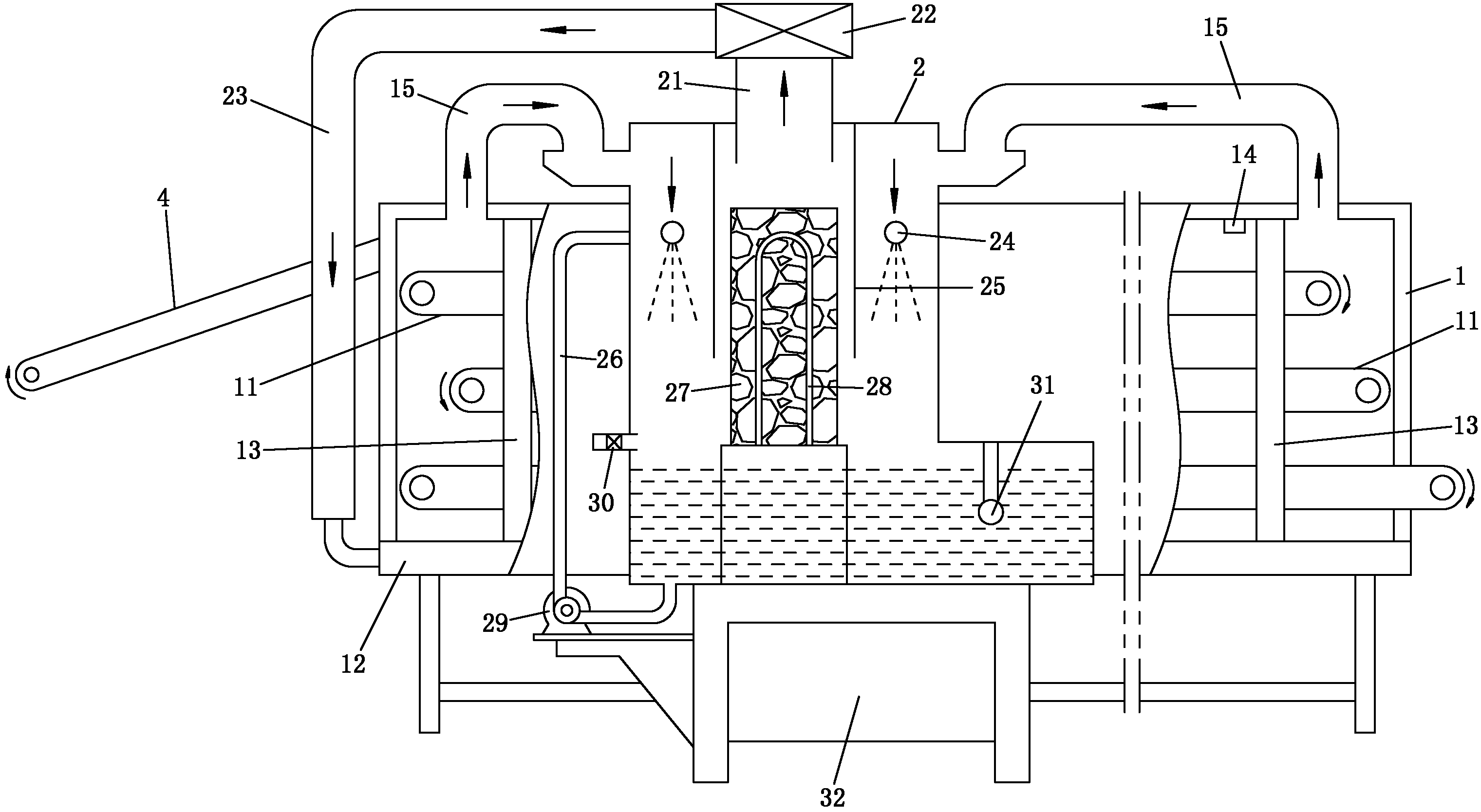 Automatic continuous black tea withering machine