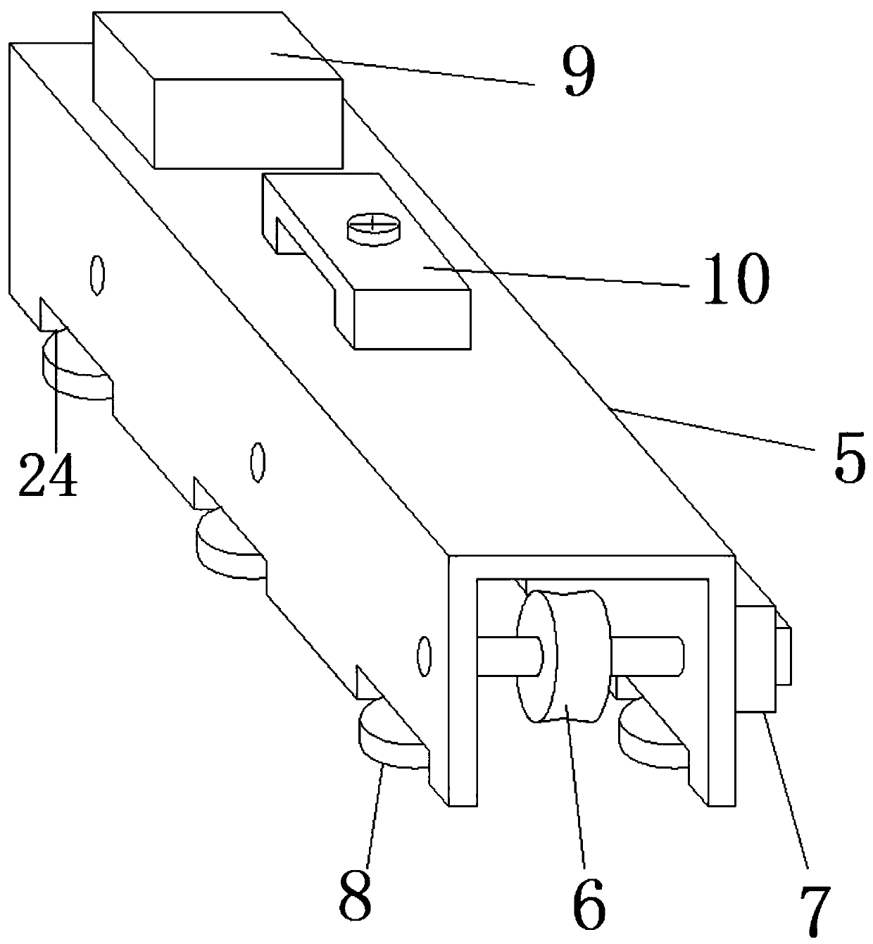 Cleaning device for rail