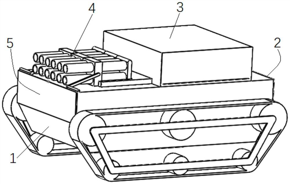 Unmanned platform for carrying and launching heterogeneous unmanned aerial vehicle cluster