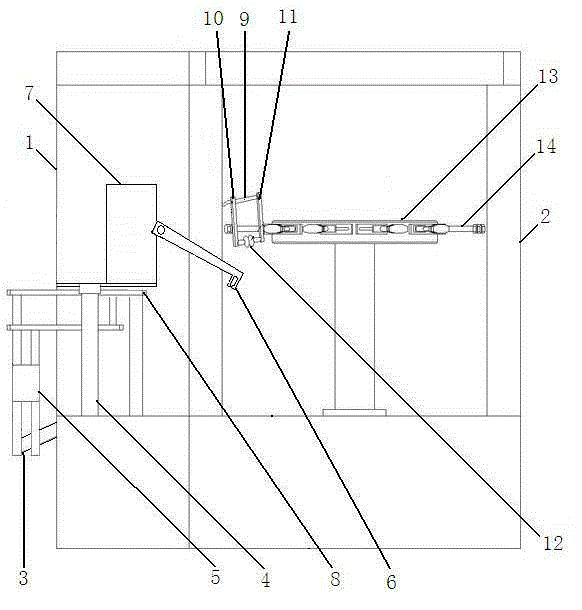 Automatic bagging device for independent plastic bag