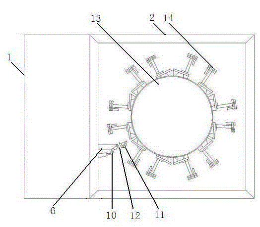 Automatic bagging device for independent plastic bag