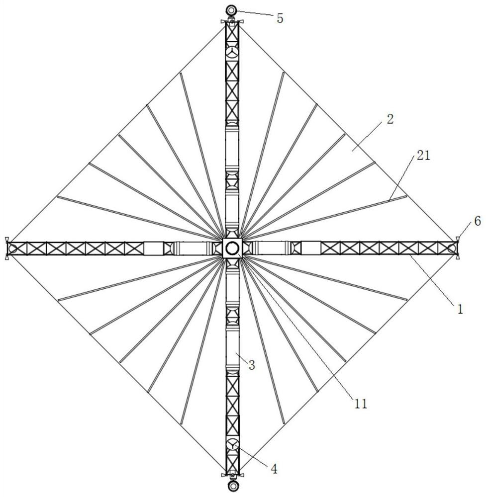 A truss-type fully flexible spacecraft structure platform