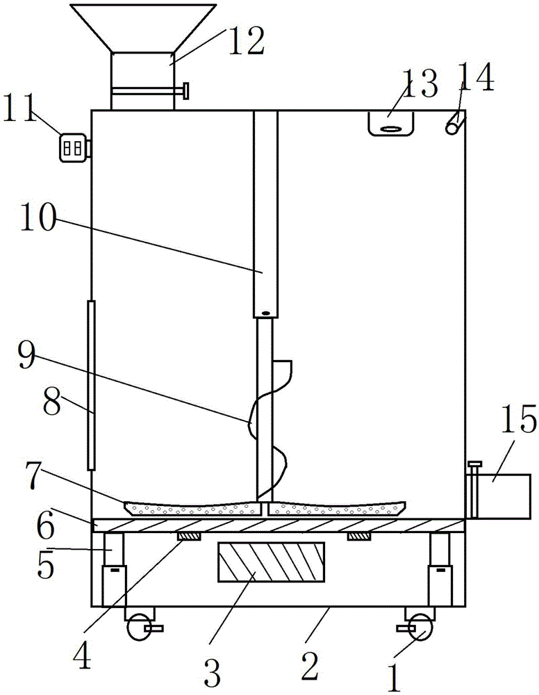 Agricultural small rapeseed stir-frying device